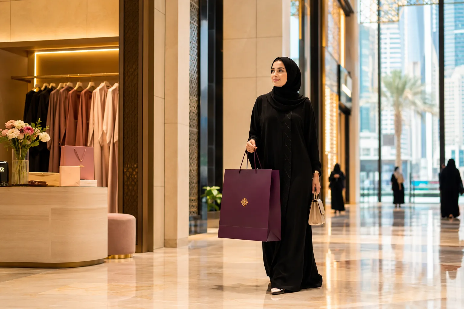 Tim Dexova membeli dan mengecek barang di Dubai